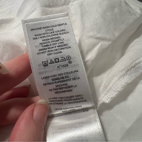 Lauren Ralph Lauren 6 White Lace Maxi Dress Button Down Cotton Long-Sleeve - Picture 11 of 13